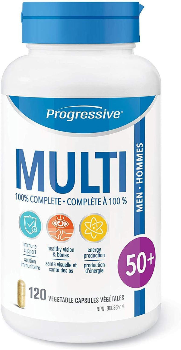 Progressive, MultiVitamins for Men 50+, 120 Capsules