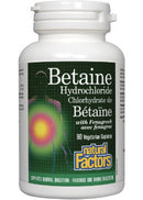Natural Factors, Betaine HCL, 500 mg, 90 Veg Capsules