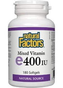 Natural Factors Vitamin E 400 IU Softgels