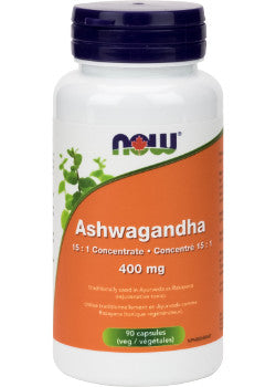 NOW, Ashwagandha, 400 mg, 90 V-Caps