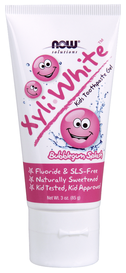 NOW, XyliWhite Toothpaste Gel for Kids, Bubblegum Splash, 85g