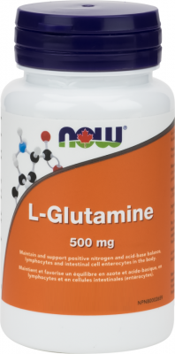 NOW, L-글루타민 500mg, 120 캡슐