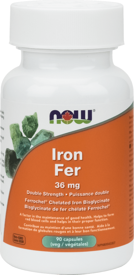 NOW Iron Bisglycinate 36 mg 90 Capsules