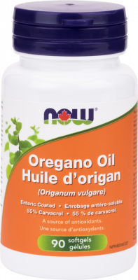 NOW, Oregano Oil, Enteric Coated, 90 Softgels