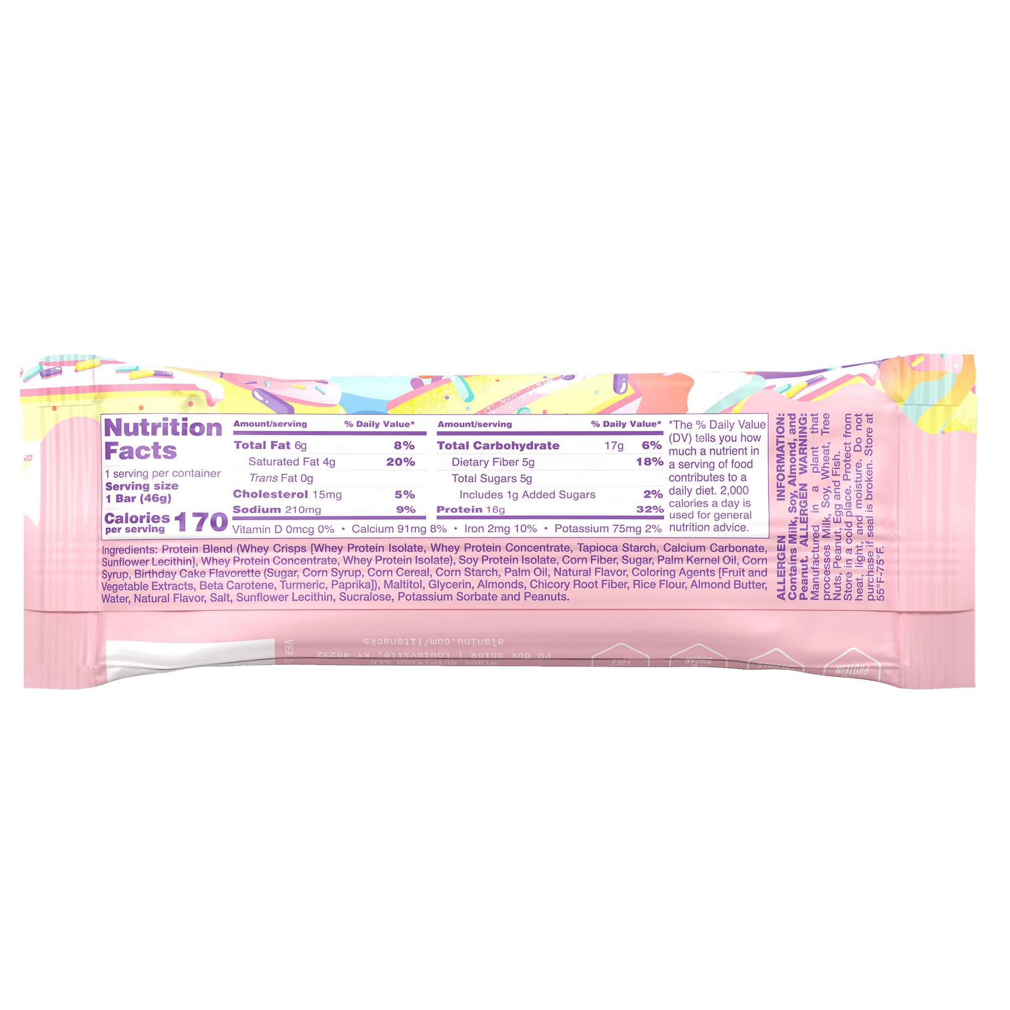 Alani Nu Fit Snacks Protein Bar - Confetti Cake