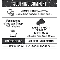 Numi Organic, Dry Desert Lime Tea, 18 Tea Bags