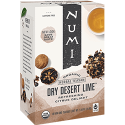 Numi Organic, Dry Desert Lime Tea, 18 Tea Bags