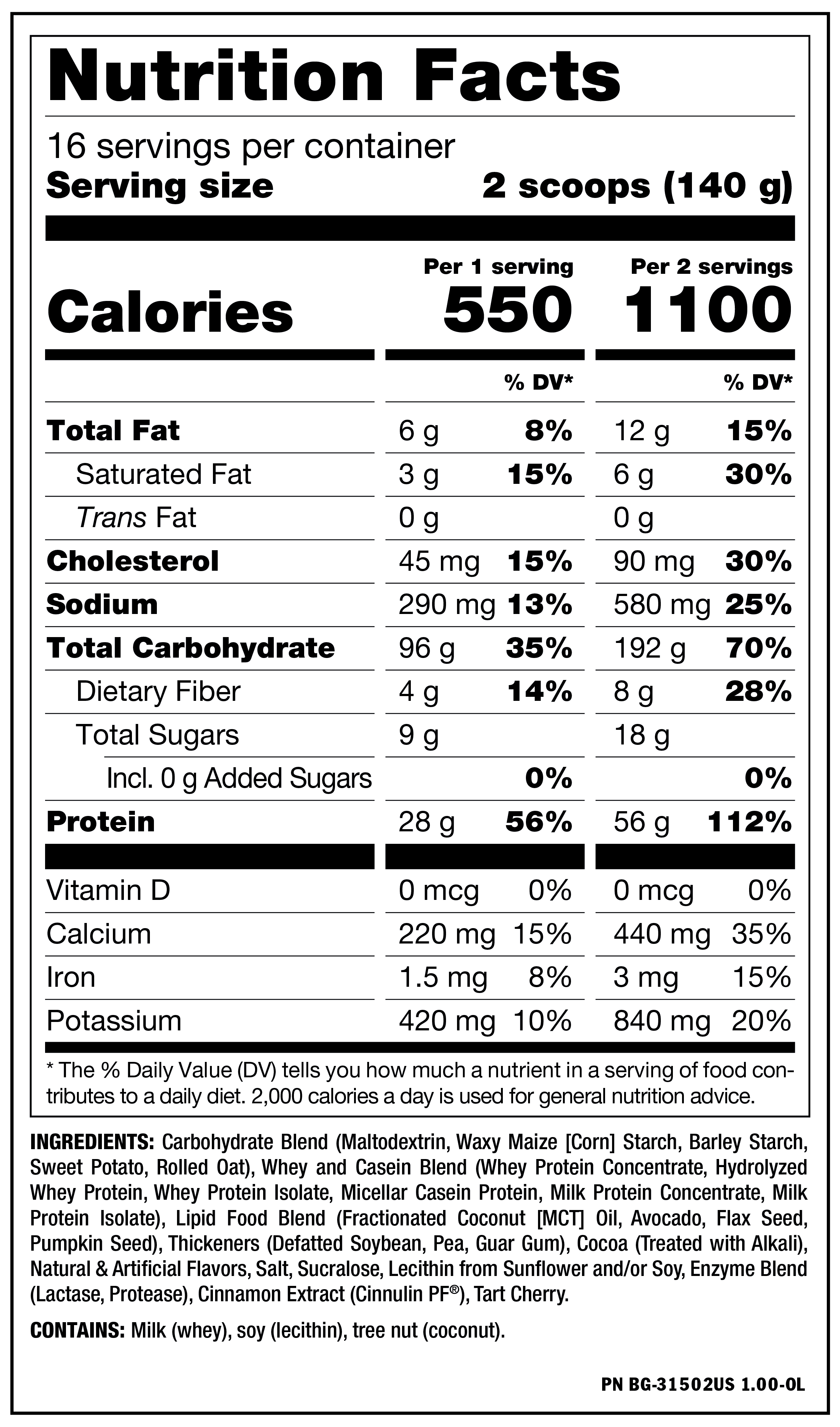 Mutant MASS, Triple Chocolate, 2.27 Kg