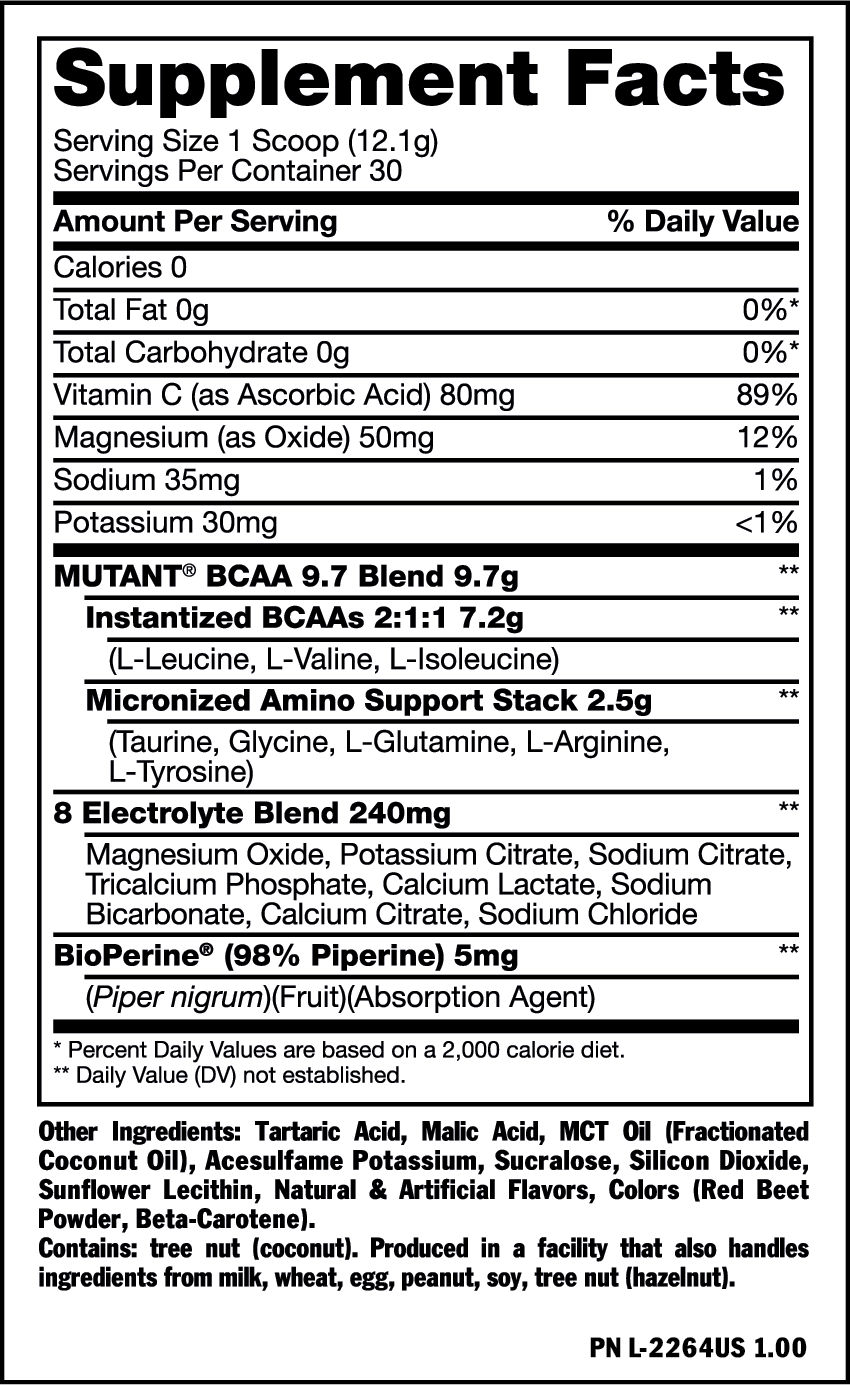 Mutant BCAA 9.7, Tropical Mango, 363 g
