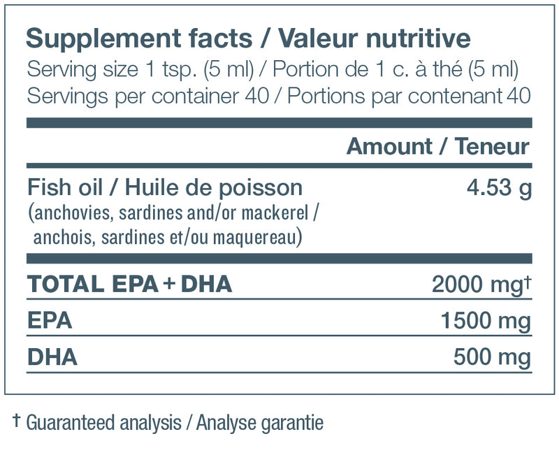 NutraSea HP, Omega-3 Extra Strength EPA, 제스티 레몬, 200mL