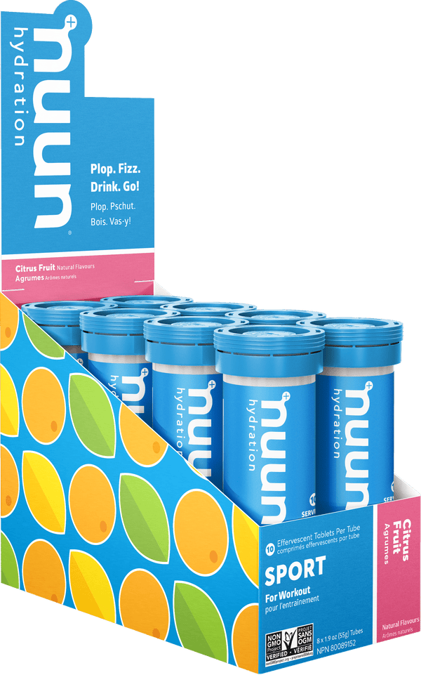 Nuun SPORT Citrus Fruit | 8 Tubes x 10 Tablets