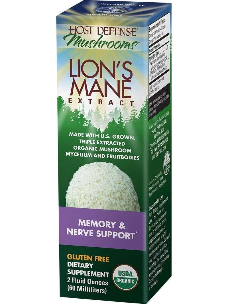 Host Defense Lion's Mane Extract - Memory & Nerve Support 2 oz