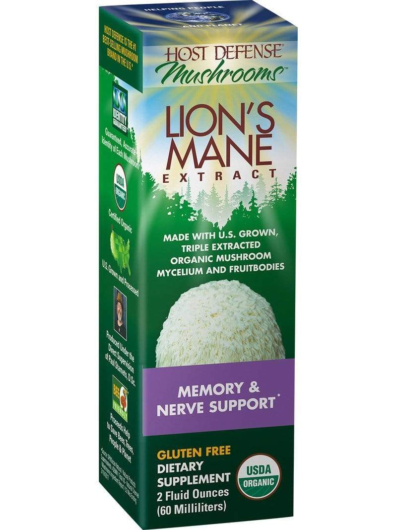 Host Defense Lion's Mane Extract - Memory & Nerve Support 2 oz