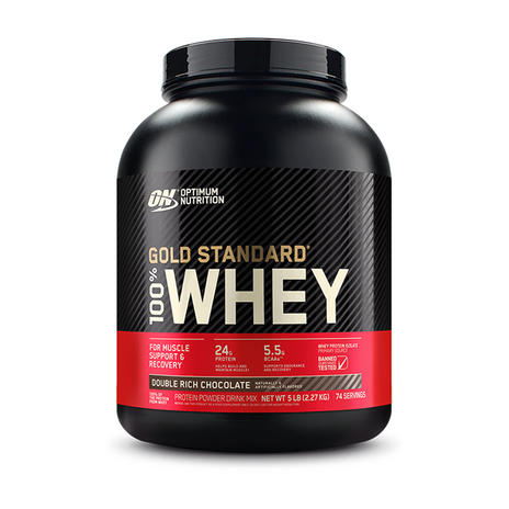 Optimum Nutrition, Gold Standard 100% Whey, Double Rich Chocolate, 2.27 kg (5 lbs)