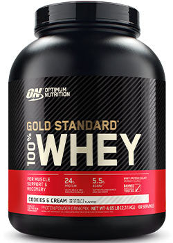 Optimum Nutrition, Gold Standard 100% Whey, Cookies & Cream, 2.27 kg (5 lbs)