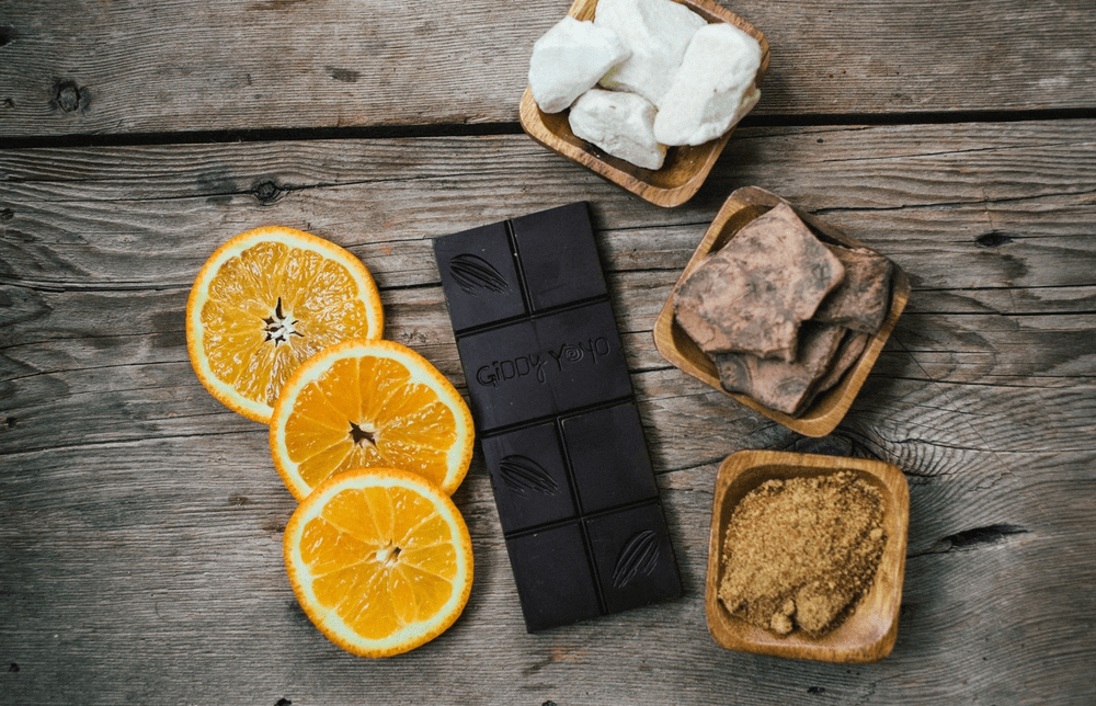 Bridgitte's Giddy Yo Orange 76% Dark Chocolate Bars