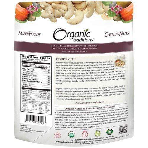Organic Traditions Cashew Nuts 227 g