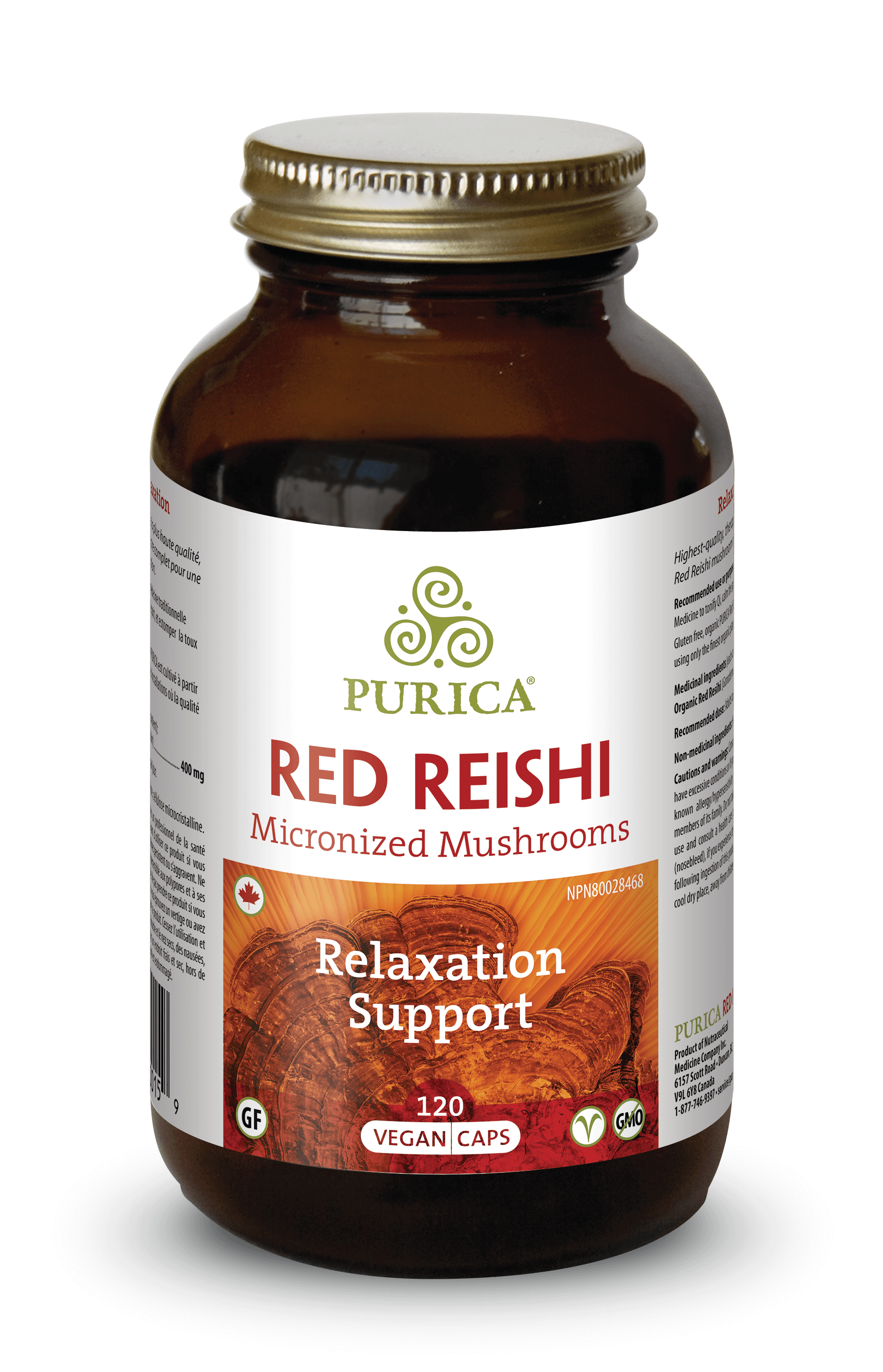 Purica Red Reishi 120 Capsules