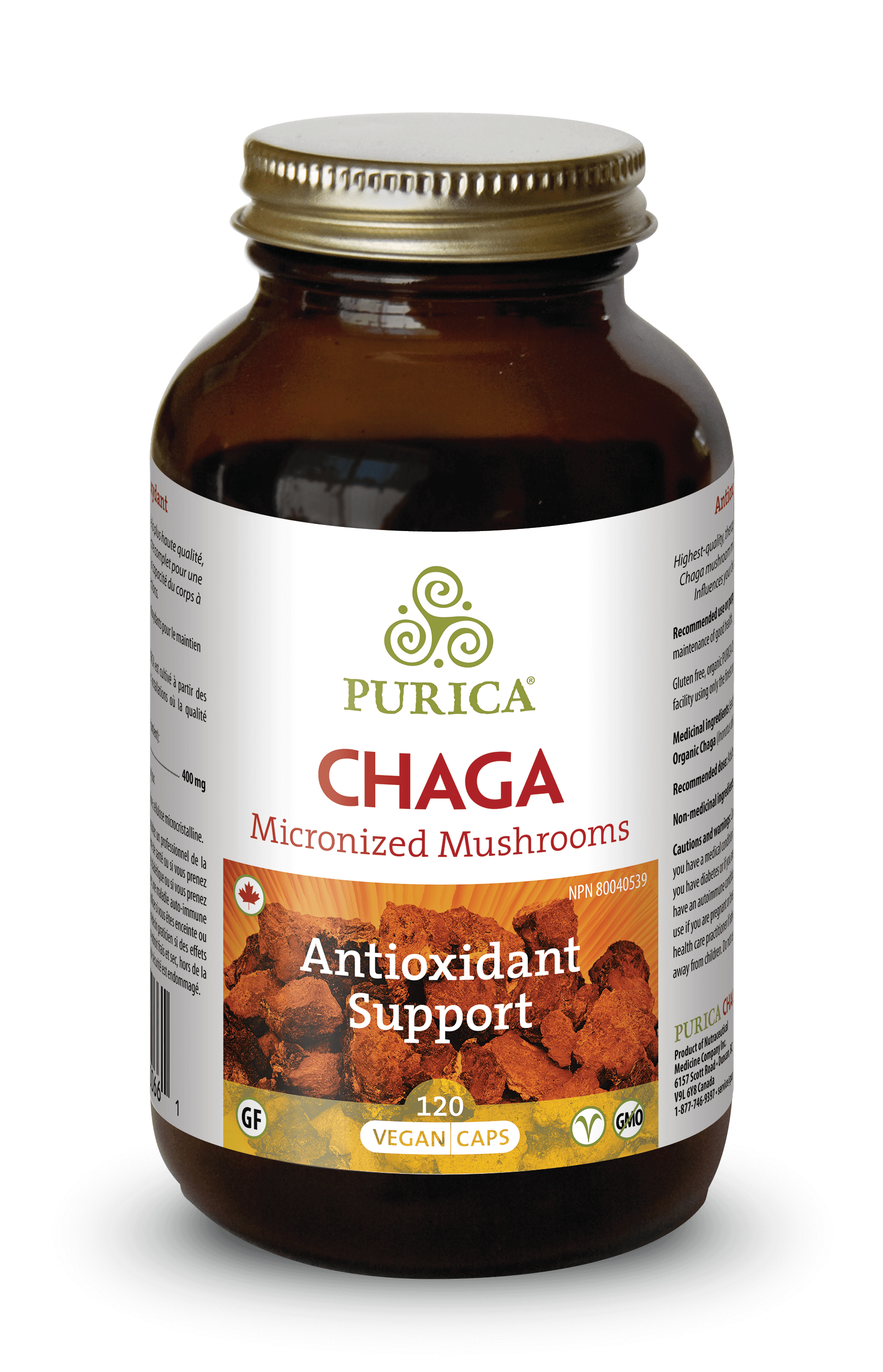 Purica Chaga 120 Capsules