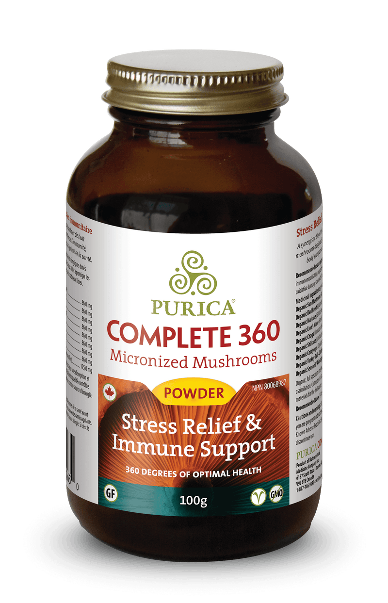 Purica Complete 360 ​​파우더 스트레스 완화 및 면역 지원