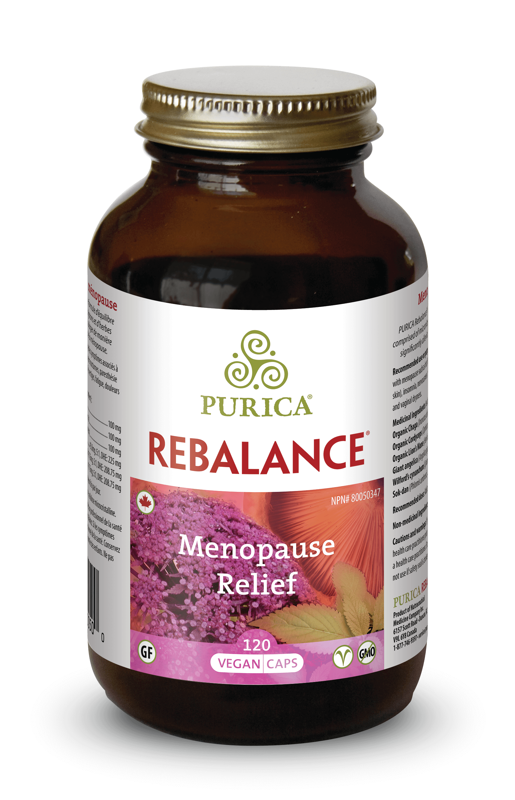 Purica Rebalance Menopause Relief 120 Capsules