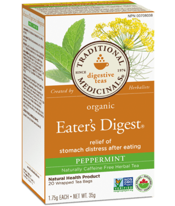 Traditional Medicinals Eater's Digest Peppermint 20 Wrapped Tea Bags
