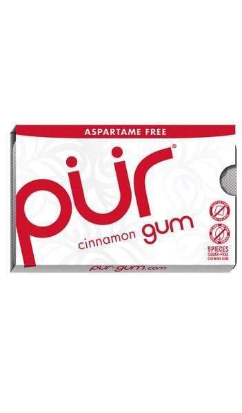 PUR Gum, PUR Cinnamon Mint,  9 pcs Gum