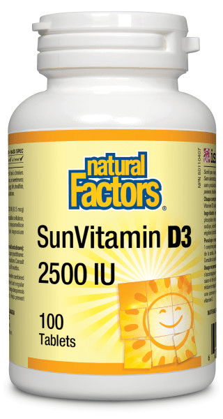 자연 요인 SunVitamin D3 2500 IU