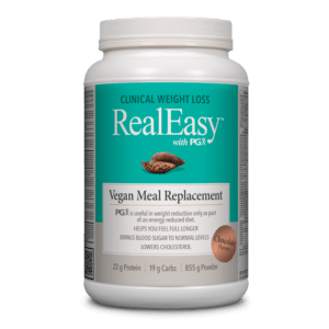 Natural Factors RealEasy With PGX Vegan Meal Replacement Chocolate