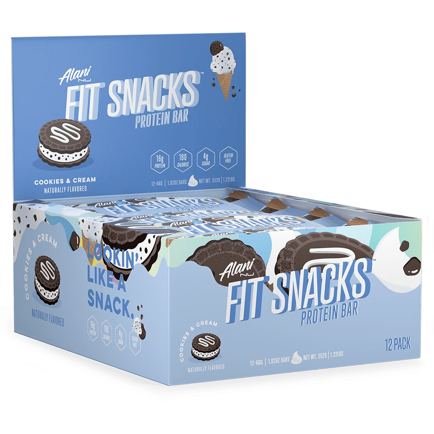 Alani Nu Fit Snacks Protein Bar - Cookies & Cream