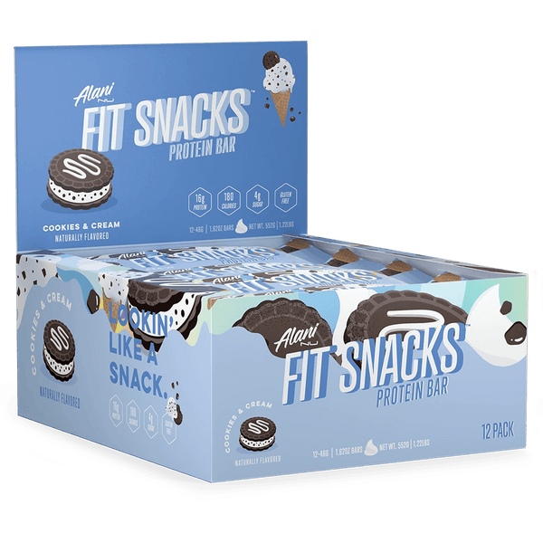Alani Nu Fit Snacks 단백질 바 - 쿠키 &amp; 크림
