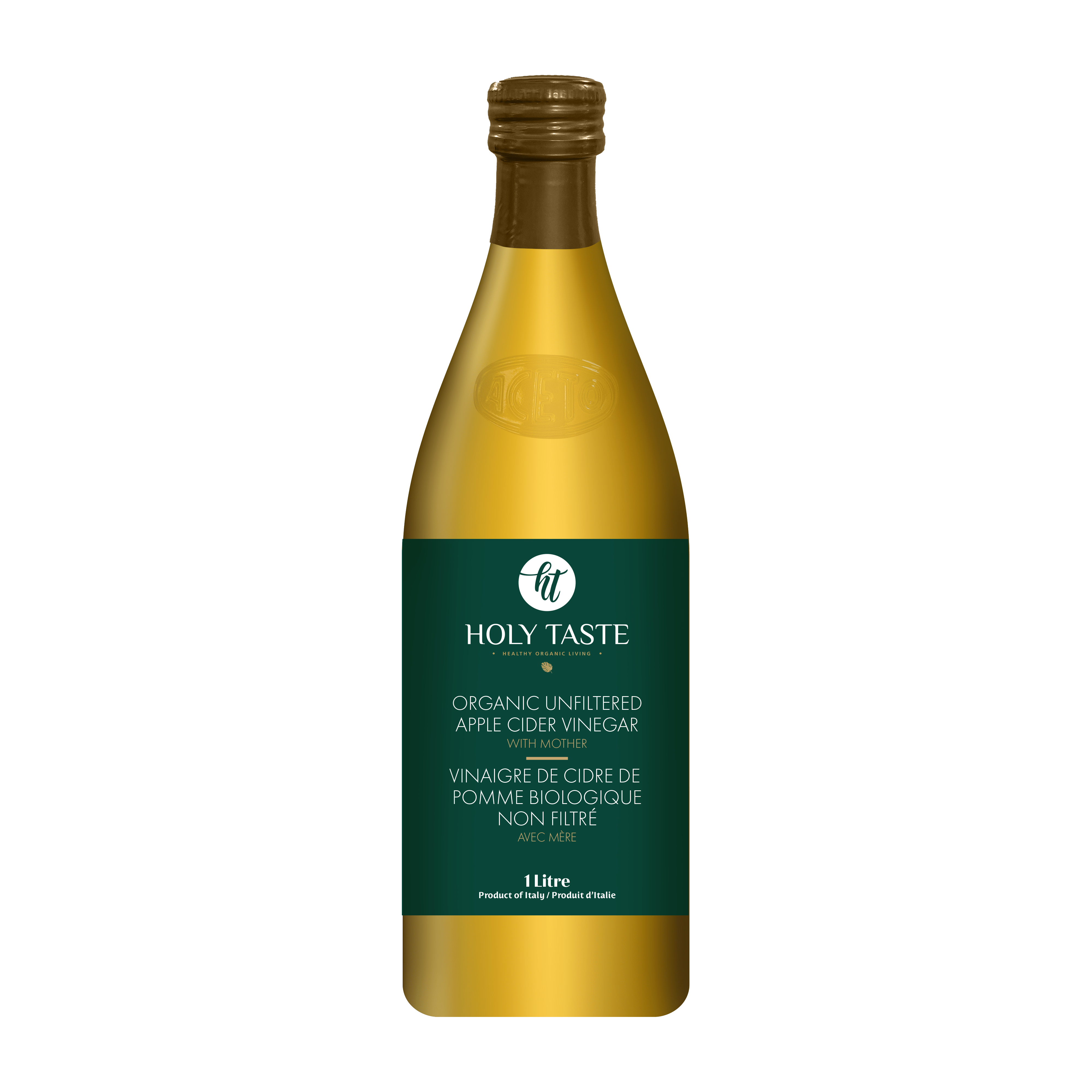 Holy Taste Organic Unfiltered Apple Cider Vinegar (1 L)