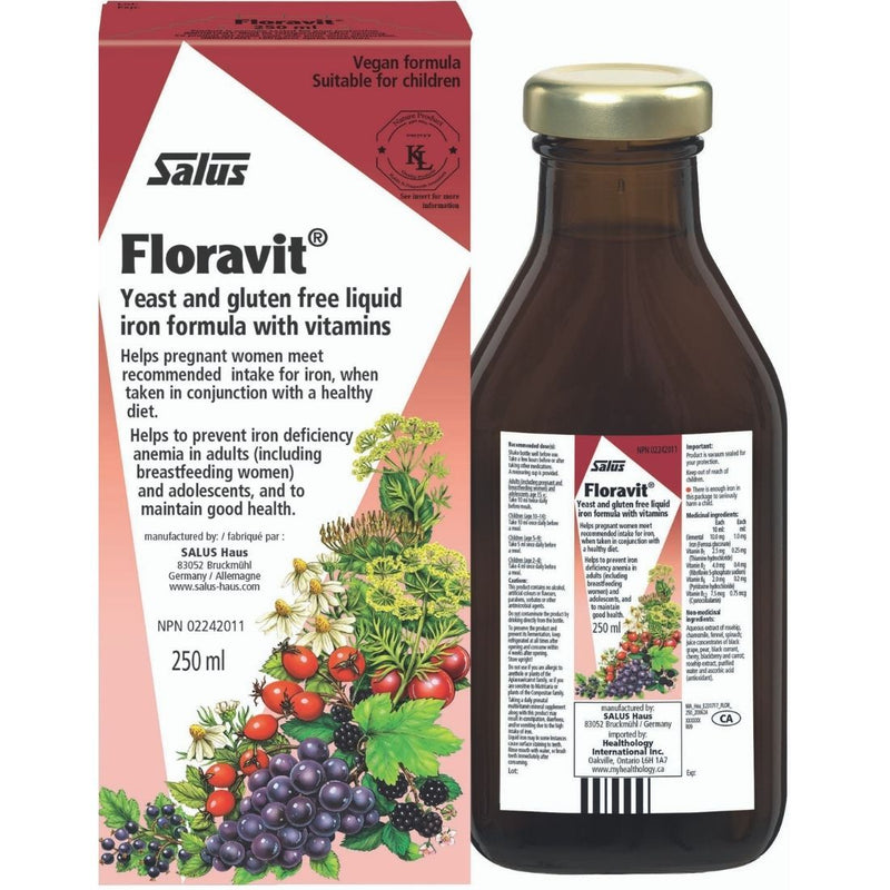 Salus, Floravit Yeast-Free Iron Formula, 250mL