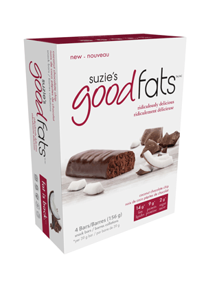Suzie's Good Fats Coconut Chocolate Chip (Box of 4)
