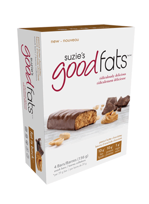 Suzie's Good Fats 땅콩 버터 초콜릿 (4개 박스)