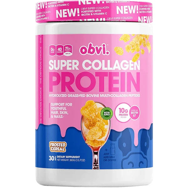 Obvi, Super Collagen Protein, Frosted Cereal, 30 Servings