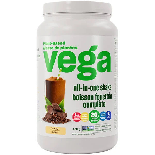 Vega, All-in-One Shake, Mocha, Large (836g)