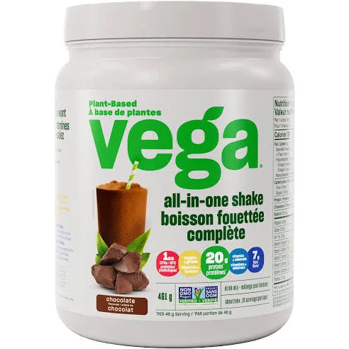 Vega, All-in-One Shake, Chocolate, Small (461g)