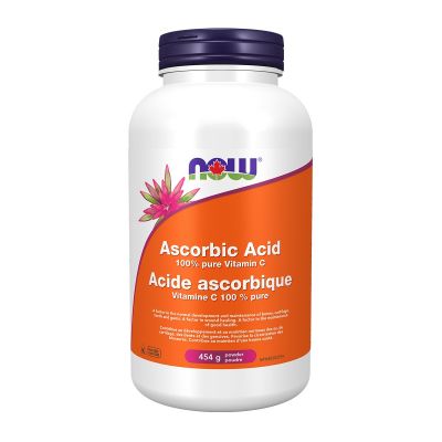 NOW, Ascorbic Acid Powder (100% Pure Vitamin C), 454g
