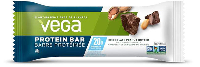 Vega, 20g Protein Bar, Chocolate Peanut Butter, Box of 12