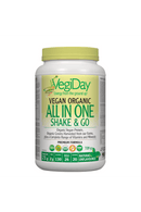 VegiDay نباتي عضوي الكل في واحد مخفوق وطبيعي بدون نكهة 720 جم