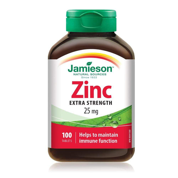 Jamieson Zinc Extra Strength 25 mg 100 Tablets