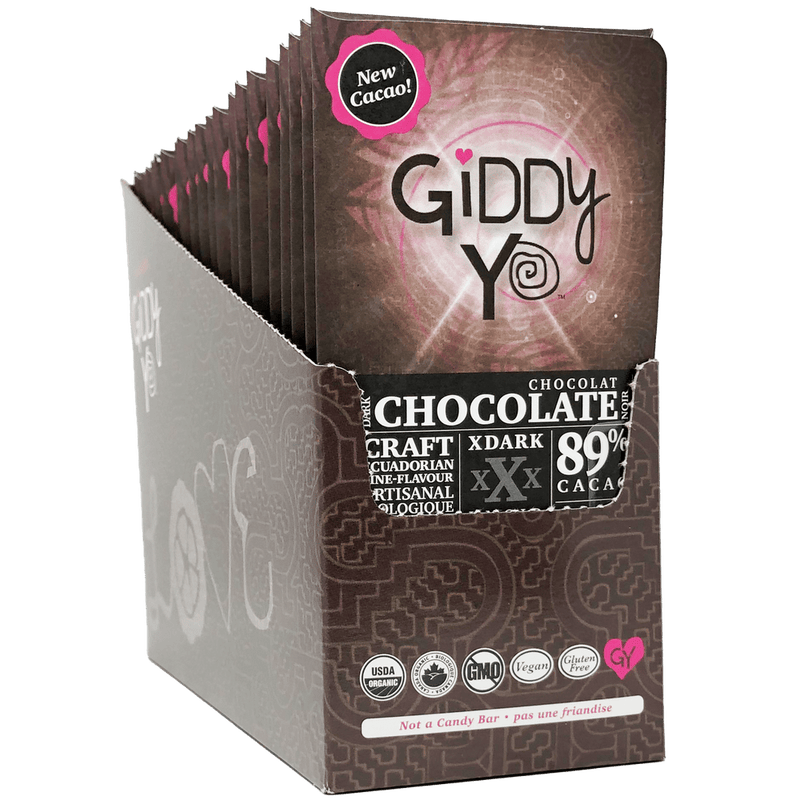 Bridgitte's Giddy Yo Xdark 89% Dark Chocolate Bars