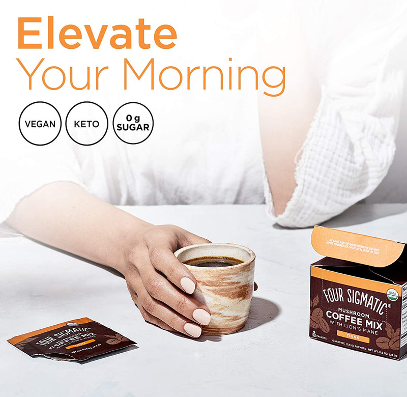 Four Sigmatic Mushroom Coffee Mix with Lion's Mane & Chaga 10 x 2.5 g Packet