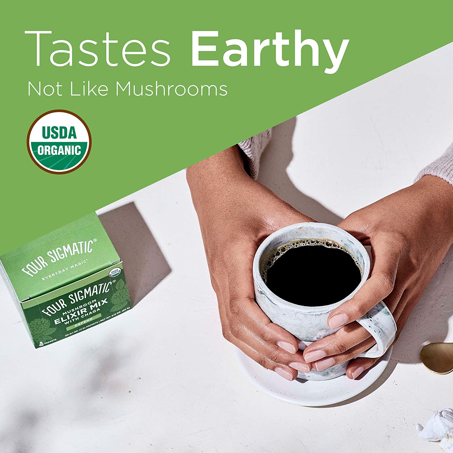 Four Sigmatic Chaga Mushroom Elixir Mix 20 x 3 g Packets