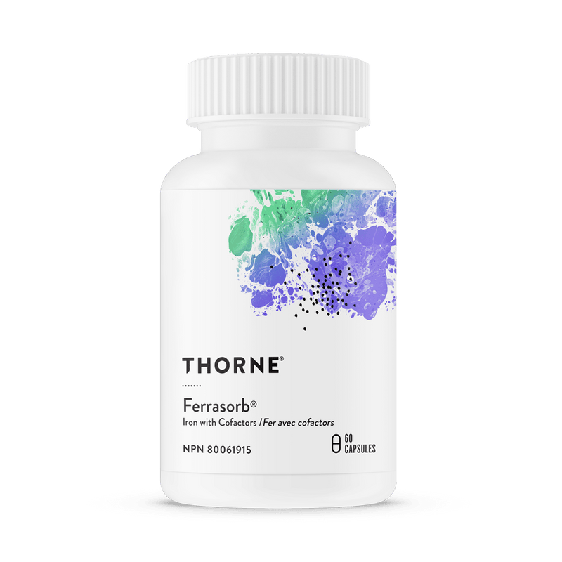 Thorne Research Ferrasorb Iron with Cofactors 60 Capsules